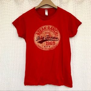 FITTED RED “BIG TEXAN” T-SHIRT!!!